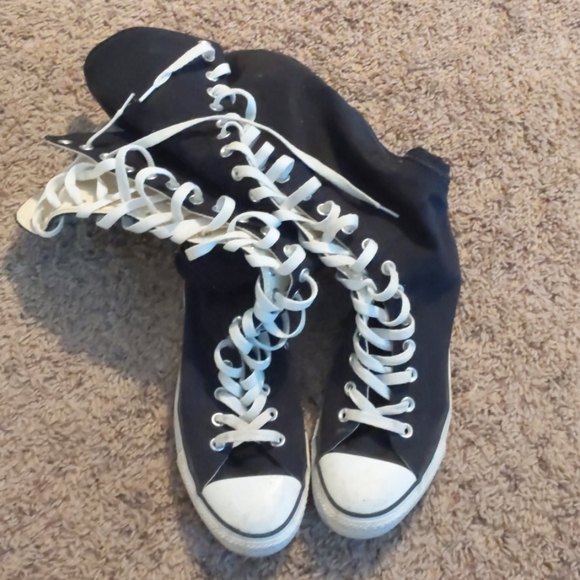 custom knee high converse